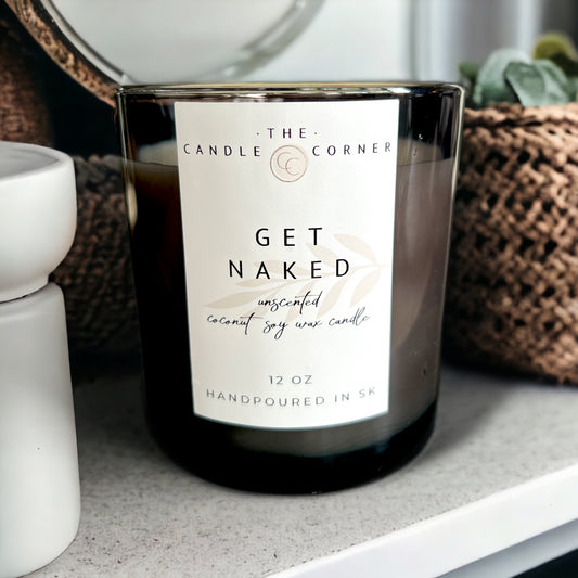 Get Naked Unscented Candle